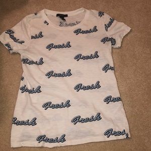 forever 21 “fresh” pocket tee.